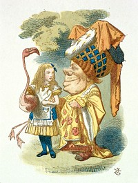 Illustration from The Nursery "Alice", "Alice's Adventures in Wonderland" (1890) illustrated by John Tenniel.