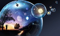 NASA child bubble exploration (2011) illustrated by NASA. Original public domain image from Wikimedia Commons. Digitally enhanced by rawpixel.