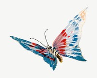 Colorful butterfly, animal illustration psd. Remixed by rawpixel.