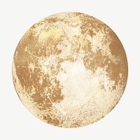 Full moon chromolithograph illustration psd. Remixed by rawpixel.