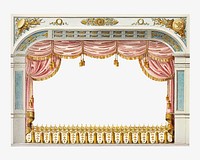 Vintage theater chromolithograph illustration. Remixed by rawpixel.
