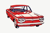 Classic car chromolithograph art psd. Remixed by rawpixel. 