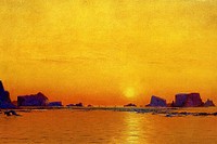 Sunset painting background. Remixed by rawpixel. 