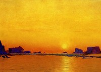 Sunset painting background. Remixed by rawpixel. 