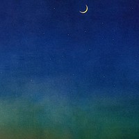 Crescent moon sky background. Remixed by rawpixel. 