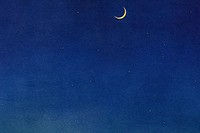 Crescent moon sky background. Remixed by rawpixel. 