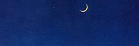Crescent moon sky background. Remixed by rawpixel. 