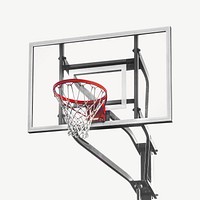 Basketball hoop collage element psd