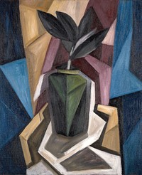 Rubber Plant (1920) painting in high resolution by Marsden Hartley. Original from the Yale University Art Gallery. 