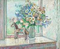 Flowers (1916) by Oluf Wold-Torne. Original public domain image from Finnish National Gallery. Digitally enhanced by rawpixel.