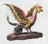 Basilisk (1806) vintage illustration by Friedrich Johann Justin Bertuch. Original public domain image from Wikimedia Commons. Digitally enhanced by rawpixel.