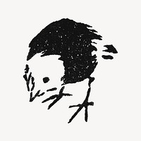 Japanese baby chicken, ink animal illustration by Toyeki psd. Remixed by rawpixel.