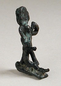 Ithyphallic Horus Figurine Standing on a Crocodile Syncretized with a Lion Goddess