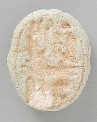 Molded Faience Plaque with Throne Name of Tawosret