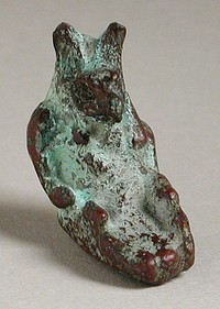 Seated Jackal Figurine with Human Body