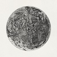 From the Earth to the Moon (1868) engraving art by Henri de Montaut. Original public domain image from Wikimedia Commons. Digitally enhanced by rawpixel.