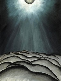 Moon and Sea No. II (1923) oil painting art by Arthur Dove. Original public domain image from Wikimedia Commons. Digitally enhanced by rawpixel.