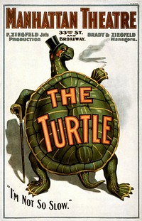 The Turtle 1898 Manhattan Theatre poster (1898) chromolithograph by Manhattan Theatre. Original public domain image from Wikipedia. Digitally enhanced by rawpixel.