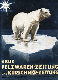 Neue Pelzwaren-Zeitung and Kürschner-Zeitung (1926) chromolithograph by Karl Koch. Original public domain image from Wikipedia. Digitally enhanced by rawpixel.