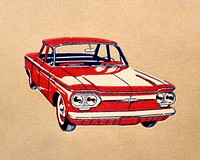 Classic car chromolithograph art. Remixed by rawpixel. 