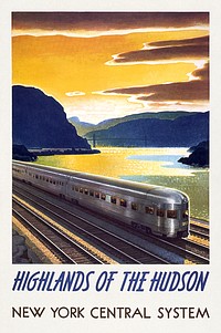 Highlands of the Hudson--New York Central System (1897) chromolithograph by Leslie Ragan. Original public domain image from the Library of Congress. Digitally enhanced by rawpixel.