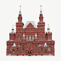 Russia State Historical Museum collage element psd