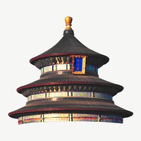 Beijing Temple of Heaven collage element psd