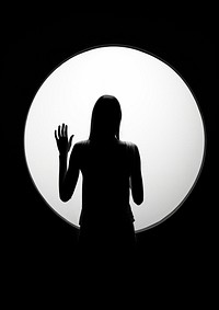 Silhouette photography circle adult. AI generated Image by rawpixel.