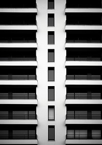 A building architecture white black. AI generated Image by rawpixel.