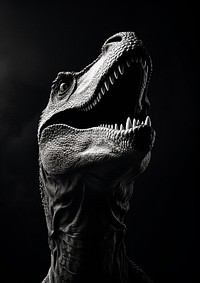 A dinosaur reptile animal black. AI generated Image by rawpixel.