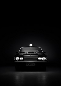 A police car vehicle black transportation. AI generated Image by rawpixel.