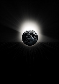 A solar eclipse astronomy space night. AI generated Image by rawpixel.