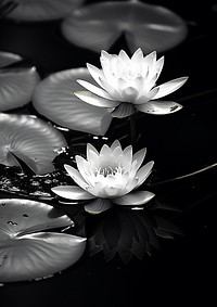 Lotus in the river outdoors nature flower. AI generated Image by rawpixel.