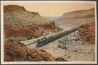 The California Limited in Crozier Canyon, Arizona (c. 1928) by anonymous