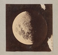 Fotoreproductie van foto door Warren de la Rue van vlekken op de maan (1887 - 1888) by Marinus Pieter Filbri and Warren de la Rue