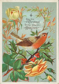 Kerst- en nieuwjaarswens voor 1880 of 1881 van Amy aan Cathy (1879 - 1880) by anonymous, Joseph Mansell and Joseph Mansell