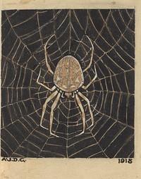 Spin in een web (1918) by Julie de Graag