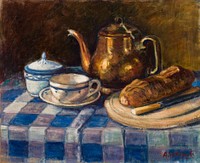 Still life, 1925, by Alfred William Finch. Digitally enhanced by rawpixel.