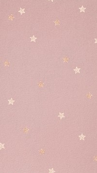 Pink iPhone wallpaper, gold star background