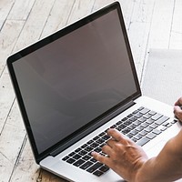 Woman working from home on her laptop during covid-19