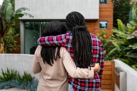 Couple moving into new home