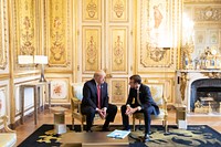 President Donald J. Trump and President Emmanuel Macron of France
