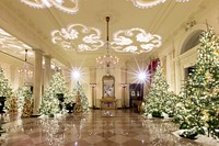 Christmas at the White House. Original public domain image from Flickr