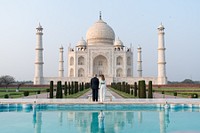 President Trump and the First Lady in India