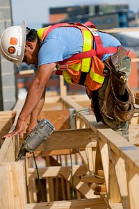 Carpenter works at the Warrior Transition Unit barracks