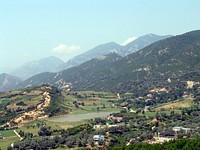 The World Factbook - AlbaniaSeventy percent of the surface of Albania is covered by the mountains of the Dinaric and Pindus Alps. The 3/4-mile (1,230-meter) tall Mount Dajti of the Dinaric range overlooks Tirana. Original public domain image from Flickr