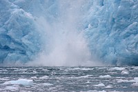 Glacier calving. Original public domain image from Flickr