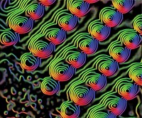 Map showing magnetic flux lines for Nickel Nanoparticles at Brookhaven National Lab. Original public domain image from <a href="https://www.flickr.com/photos/departmentofenergy/9558079624/" target="_blank">Flickr</a>