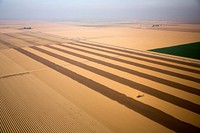 Aerial view of drought conditions as President Barack Obama travels aboard Marine One from Fresno to Firebaugh, Calif., Feb. 14, 2014.