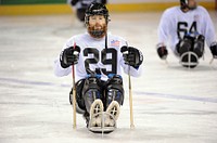 Ice hockey. Original public domain image from Flickr